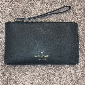 Kate spade wristlet black